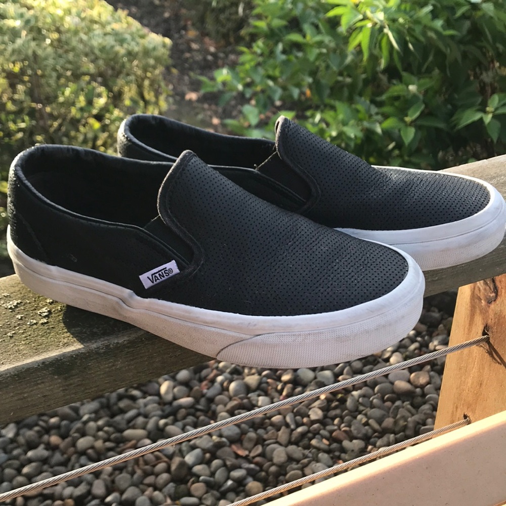 Black slip on vans